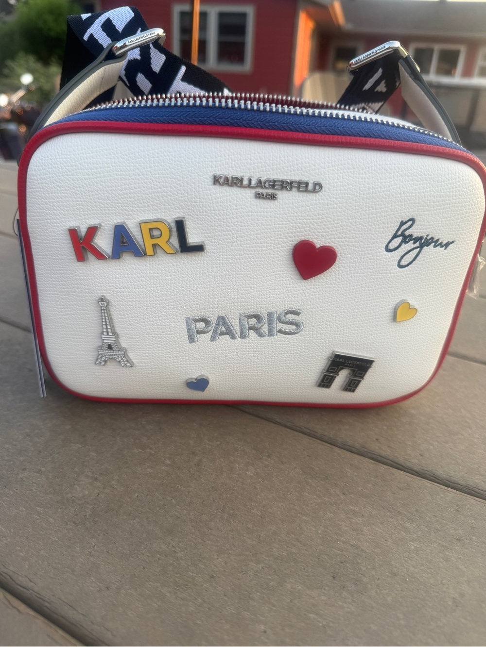 Karl Lagerfeld Paris Maybelle Camera Crossbody Bag NWT $198